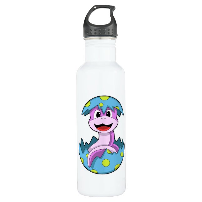 Snake with Egg shell Stainless Steel Water Bottle (Front)