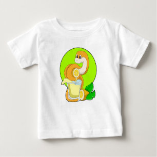Snake with Glass of Lemon juice Baby T-Shirt