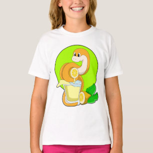 Snake with Glass of Lemon juice T-Shirt