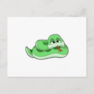 Snake with green Stains Postcard