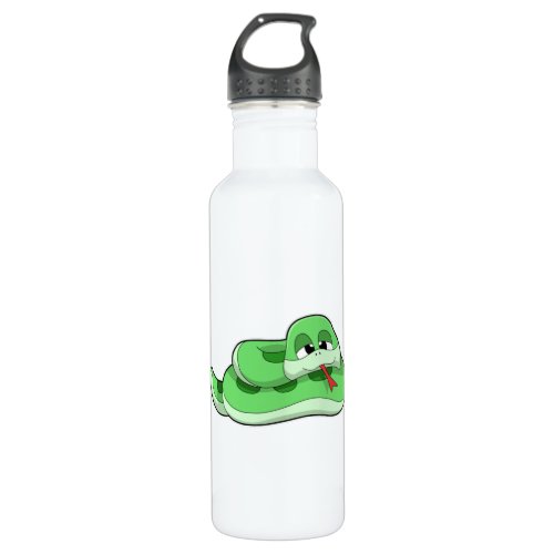 Snake with green Stains Stainless Steel Water Bottle