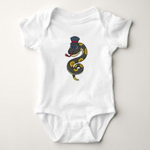 Snake with Hat Baby Bodysuit
