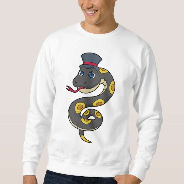 Snake with Hat Sweatshirt (Front)