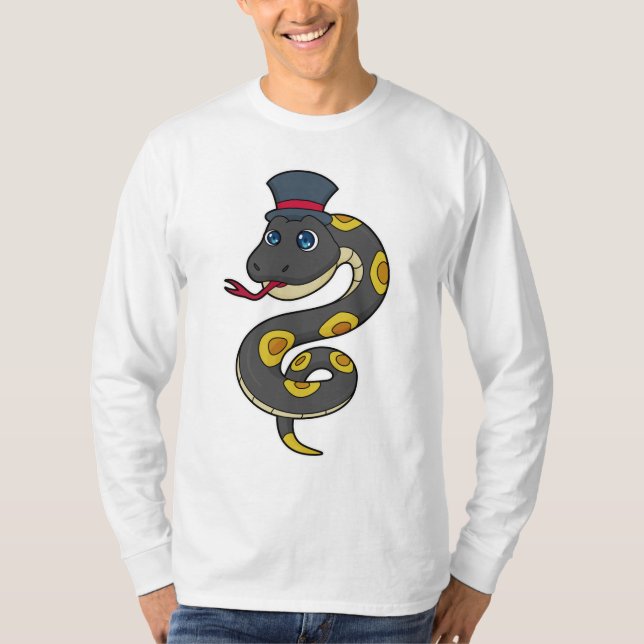 Snake with Hat T-Shirt (Front)