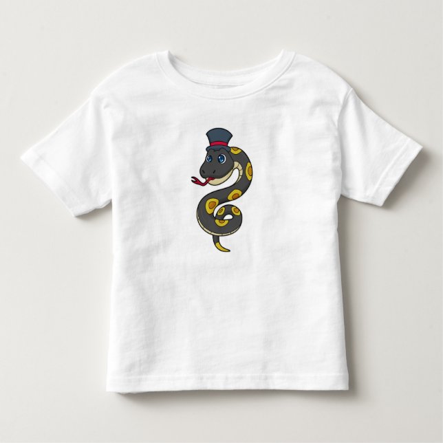 Snake with Hat Toddler T-shirt (Front)