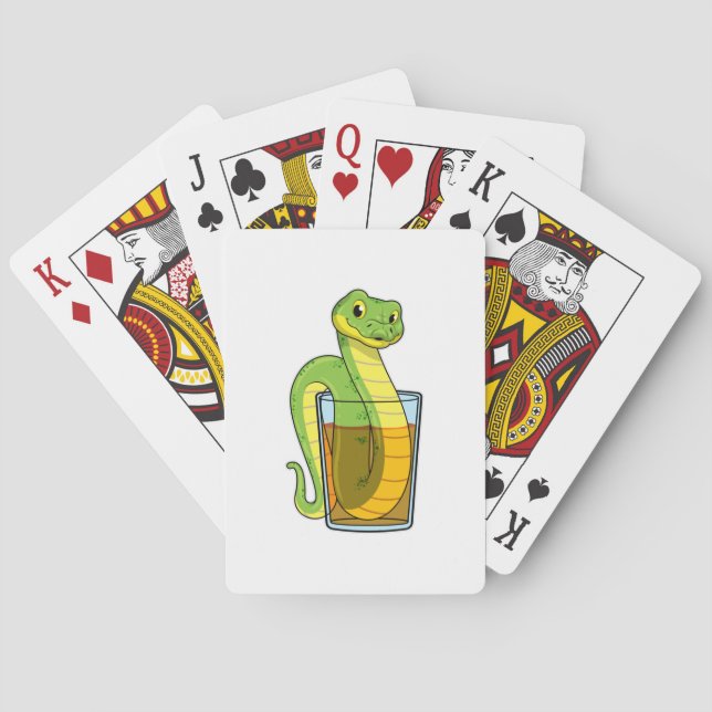 Snake with Juice Poker Cards (Back)