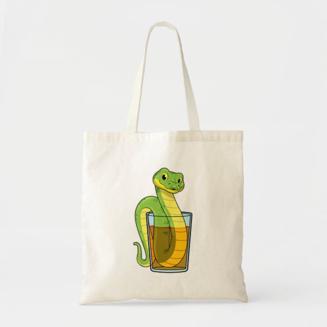 Snake with Juice Tote Bag (Front)