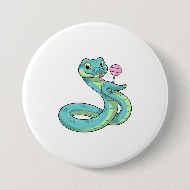 Snake with Lollipop Button (Front)