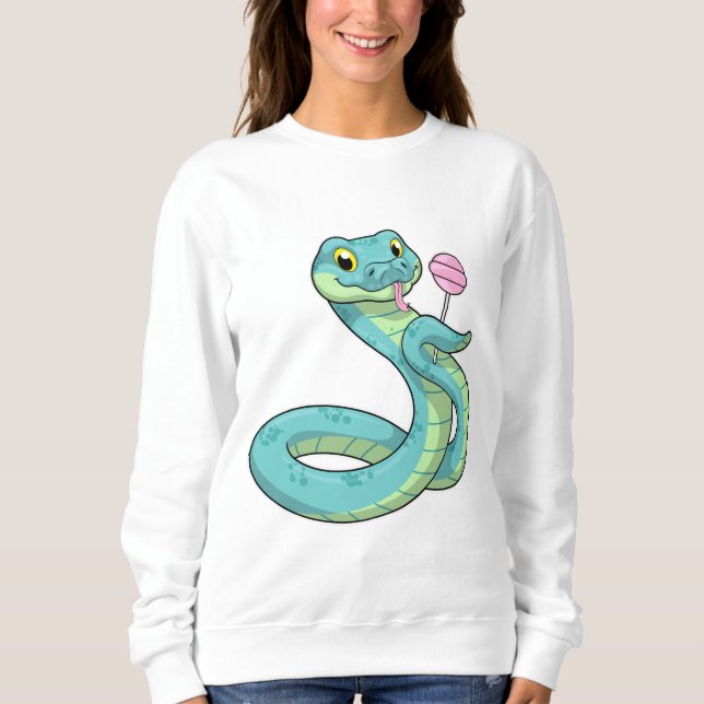 Snake with Lollipop Sweatshirt (Front)