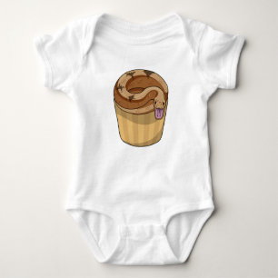 Snake with Muffin Baby Bodysuit