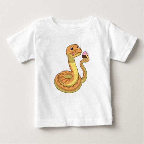 Snake with Muffin Baby T_Shirt