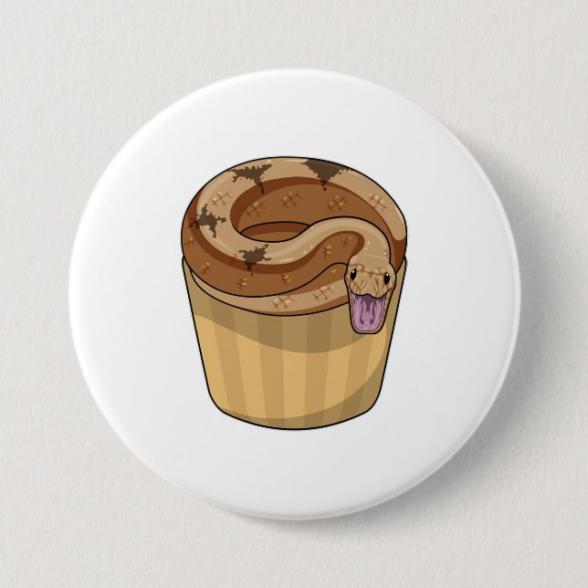 Snake with Muffin Button (Front)
