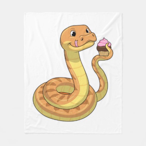 Snake with Muffin Fleece Blanket