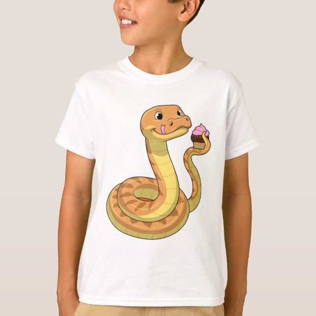 Snake with Muffin T-Shirt (Front)