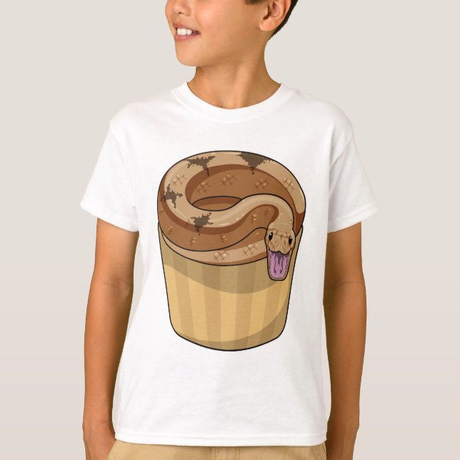 Snake with Muffin T-Shirt (Front)