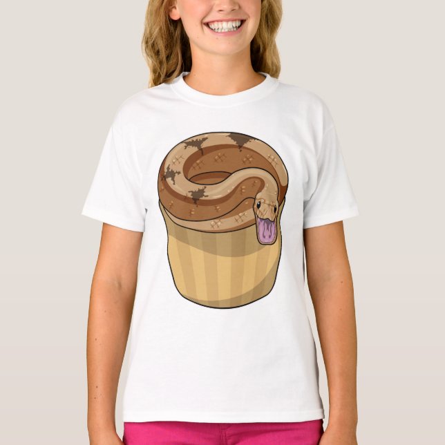 Snake with Muffin T-Shirt (Front)