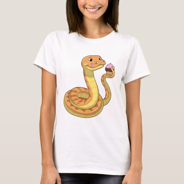 Snake with Muffin T-Shirt (Front)