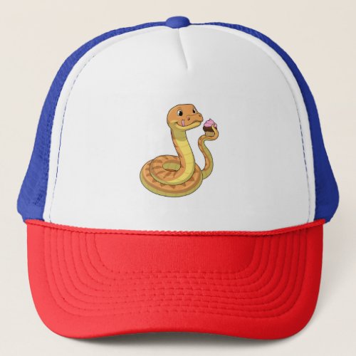 Snake with Muffin Trucker Hat
