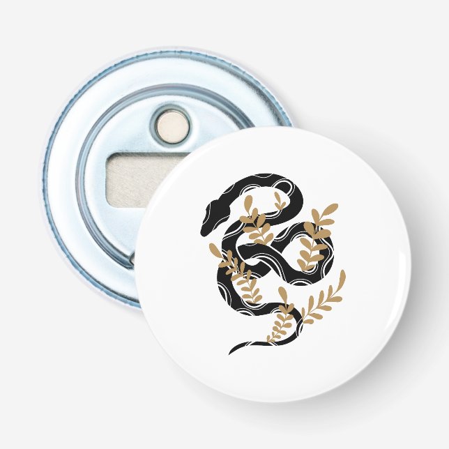 Snake with plants bottle opener (Front)