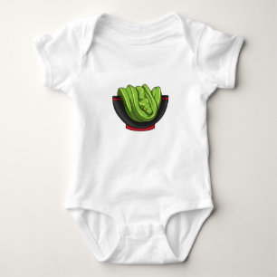 Snake with Ramen Bowl Baby Bodysuit