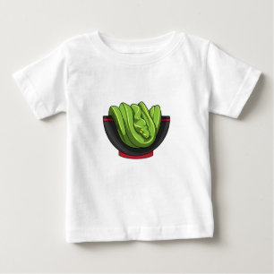 Snake with Ramen Bowl Baby T-Shirt
