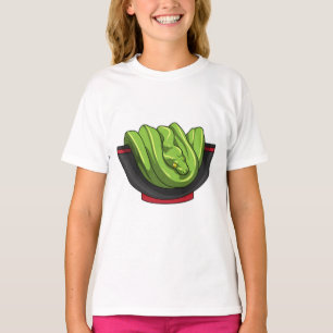 Snake with Ramen Bowl T-Shirt