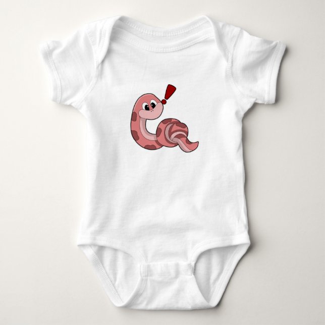 Snake with red Stains Baby Bodysuit (Front)