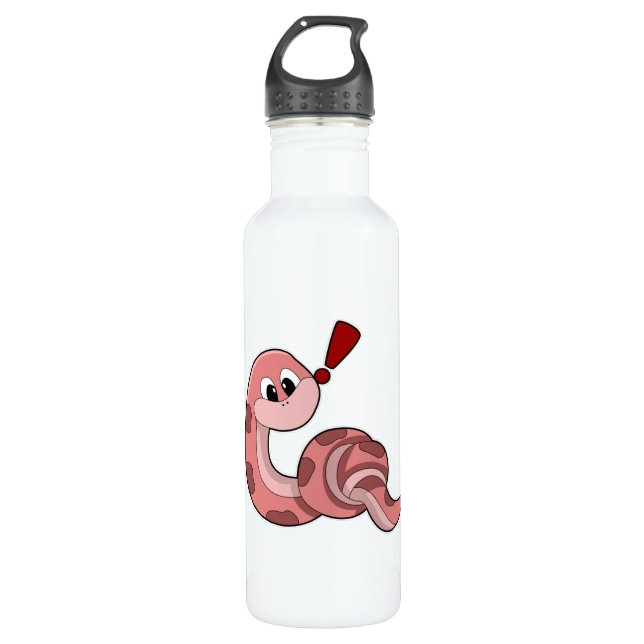 Snake with red Stains Stainless Steel Water Bottle (Front)