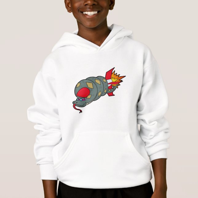 Snake with Rocket Hoodie (Front)