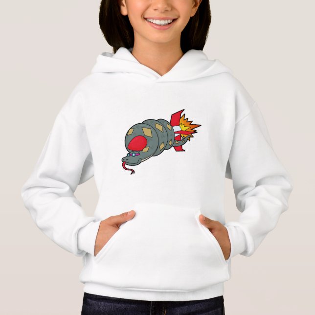 Snake with Rocket Hoodie (Front)