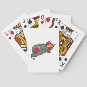 Snake with Rocket Poker Cards