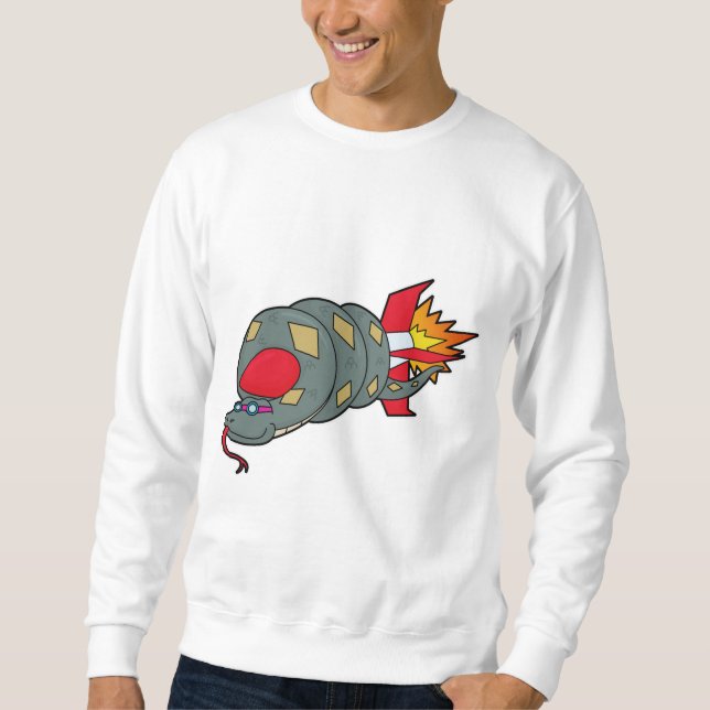 Snake with Rocket Sweatshirt (Front)