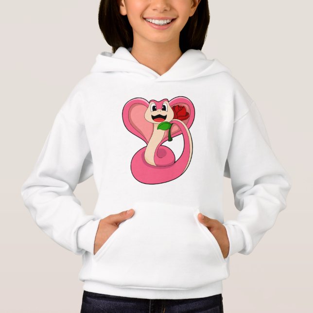 Snake with Rose Hoodie (Front)