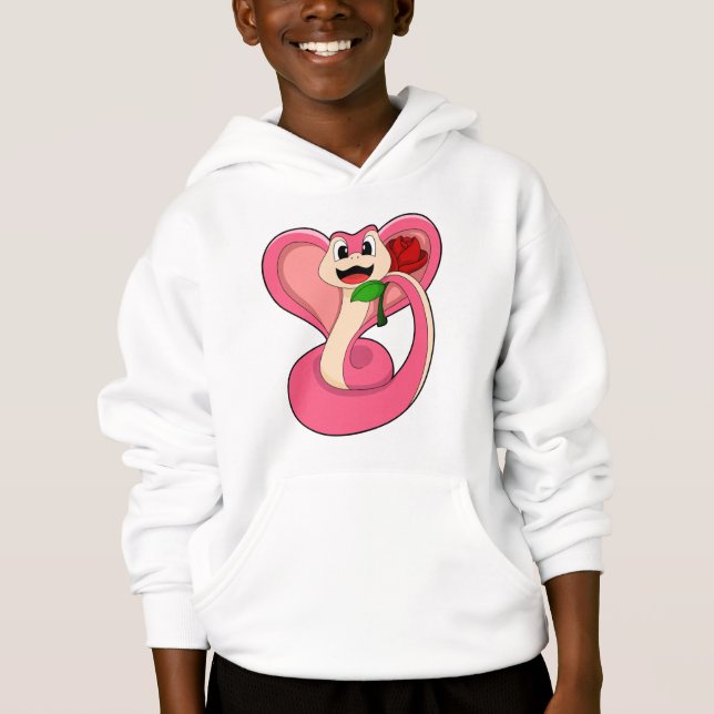 Snake with Rose Hoodie (Front)