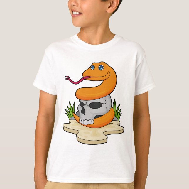 Snake with Skull T-Shirt (Front)