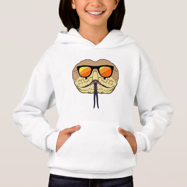 Snake with Sunglasses Hoodie (Front)