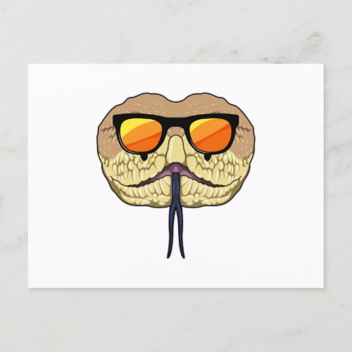 Snake with Sunglasses Postcard
