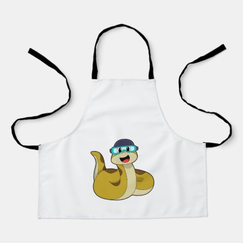 Snake with Swimming goggles Apron