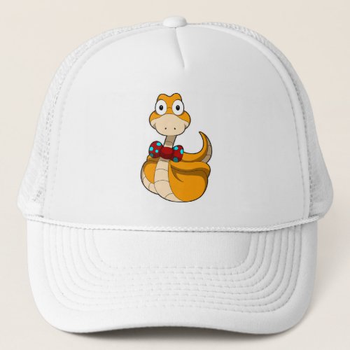 Snake with Tie Trucker Hat