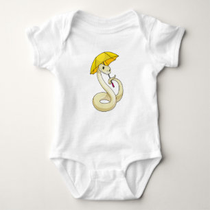 Snake with Umbrella Baby Bodysuit