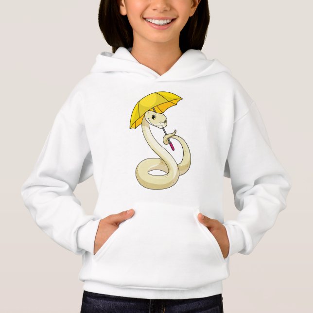 Snake with Umbrella Hoodie (Front)