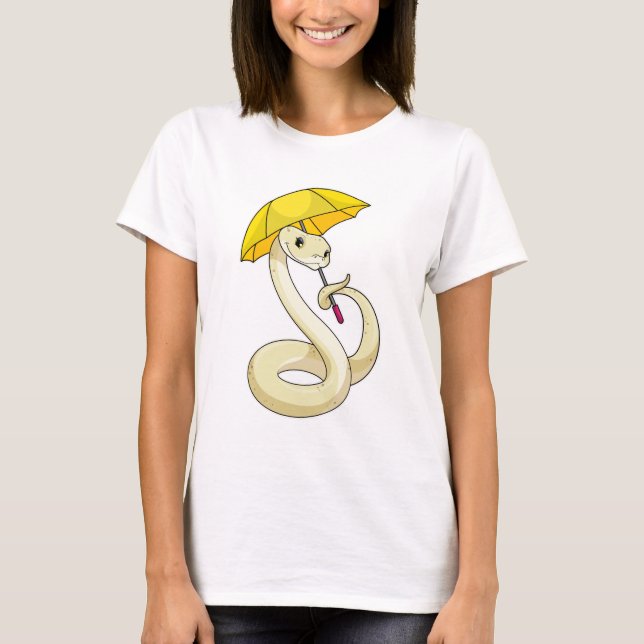 Snake with Umbrella T-Shirt (Front)