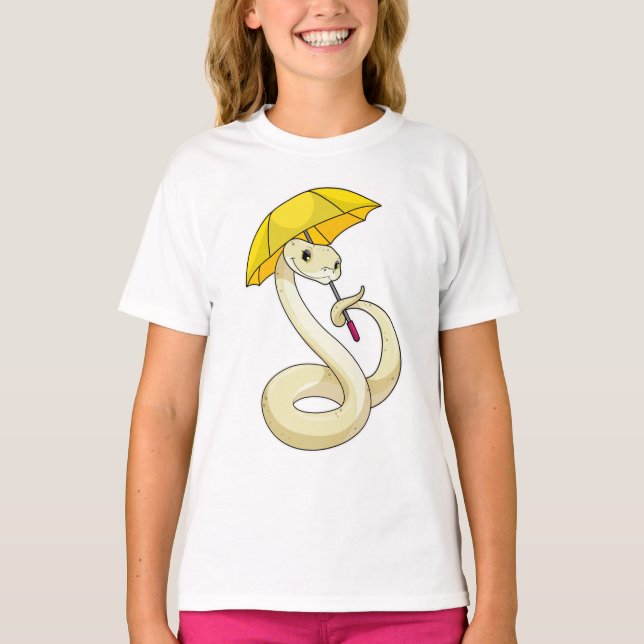 Snake with Umbrella T-Shirt (Front)