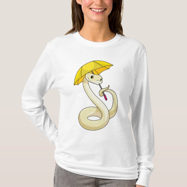 Snake with Umbrella T-Shirt (Front)