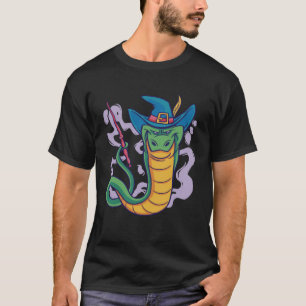 Snake wizard with magic wand for boys and girls T-Shirt