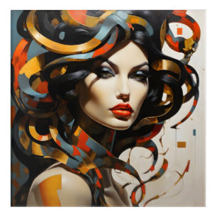 Snake woman art