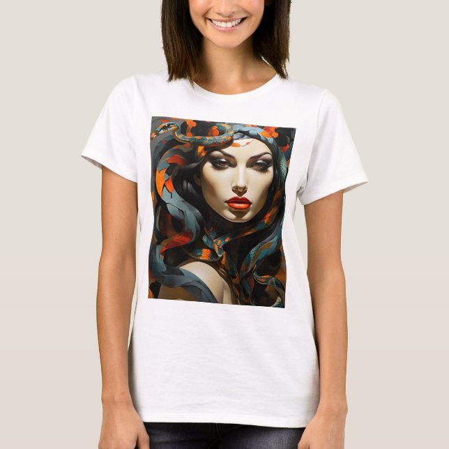 Snake woman art T-Shirt (Front)