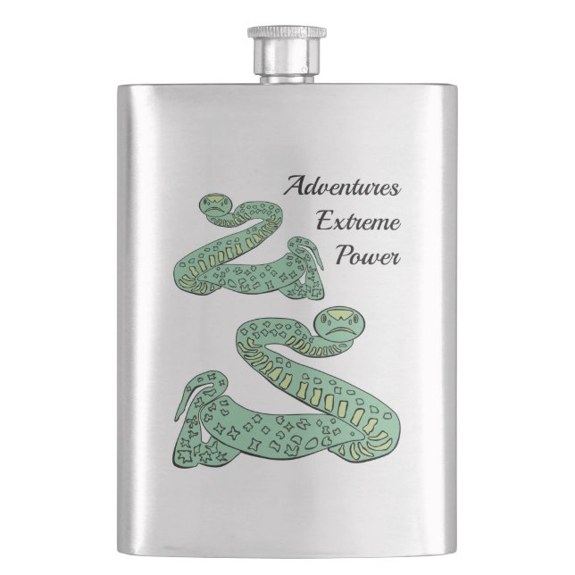 Snake World: Extreme, Power, Adventures. Flask (Front)