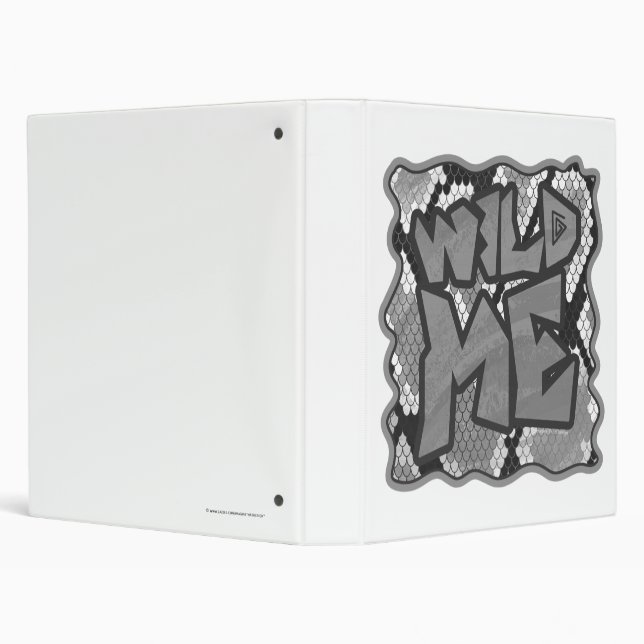Snake Yellow and Gold Print Binder (Background)