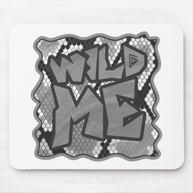 Snake Yellow and Gold Print Mouse Pad (Front)